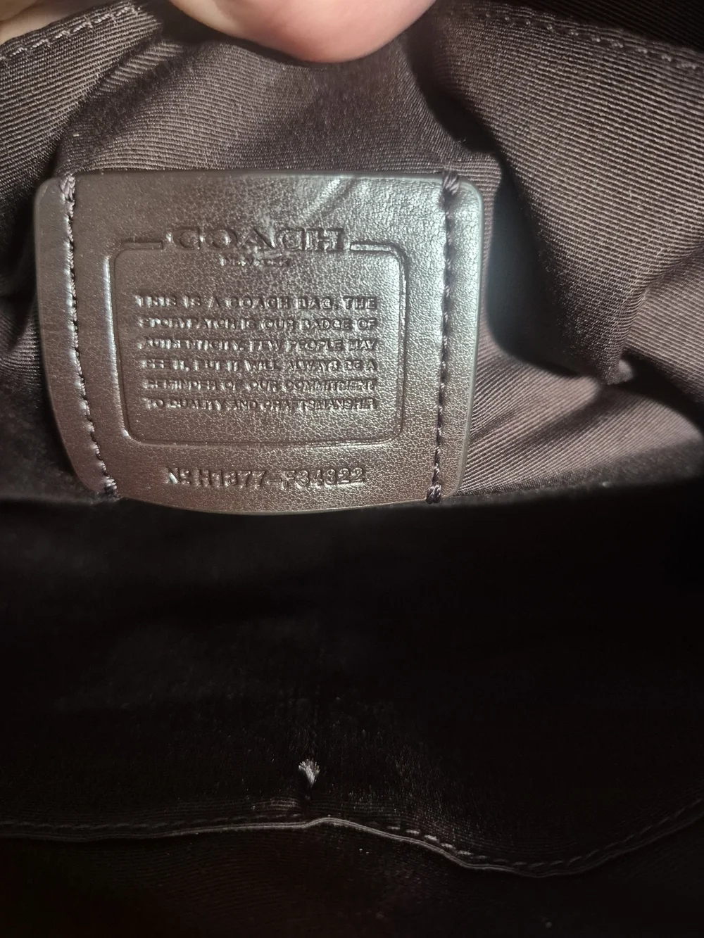 NWOT Coach Leather Laptop Bag